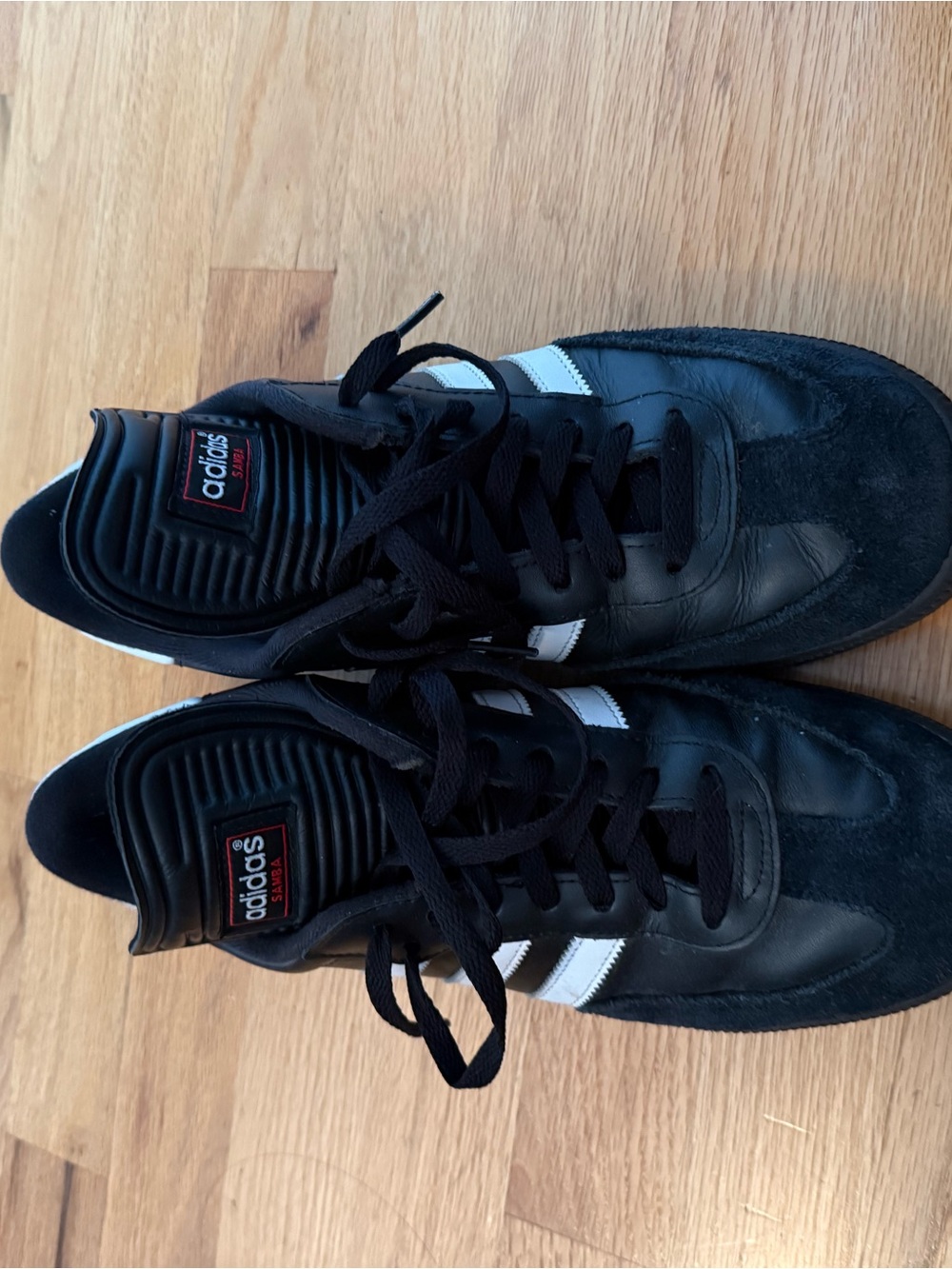 adidas Black & White Low-Top Leather Sneakers